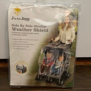 Side by Side Stroller weather shield for Jeep